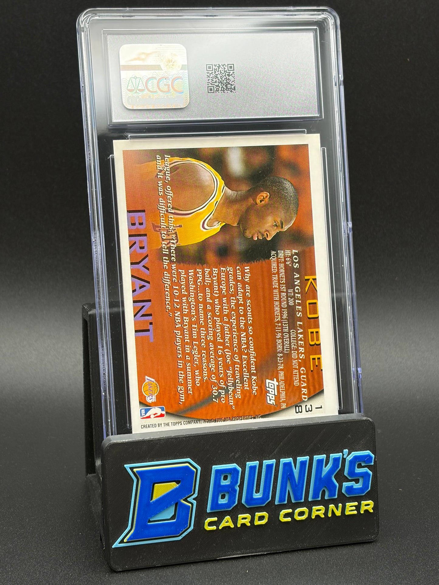 1996-97 Kobe Bryant Topps CGC 9 RC