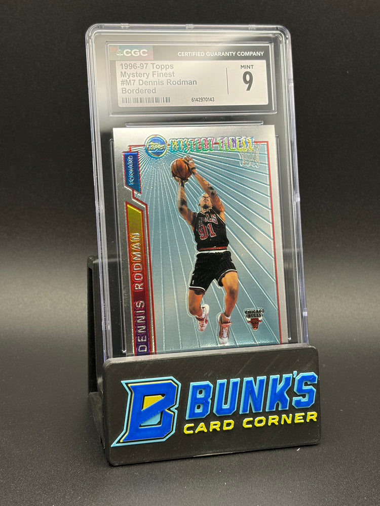 1996-97 Dennis Rodman Bordered Mystery Finest Topps CGC 9