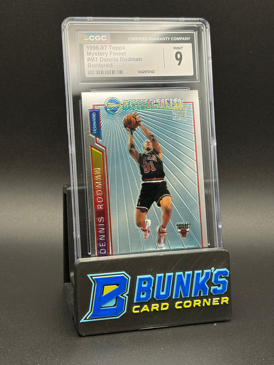 1996-97 Dennis Rodman Bordered Mystery Finest Topps CGC 9