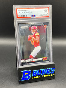 2024 Jayden Daniels Prizm rookie PSA 9