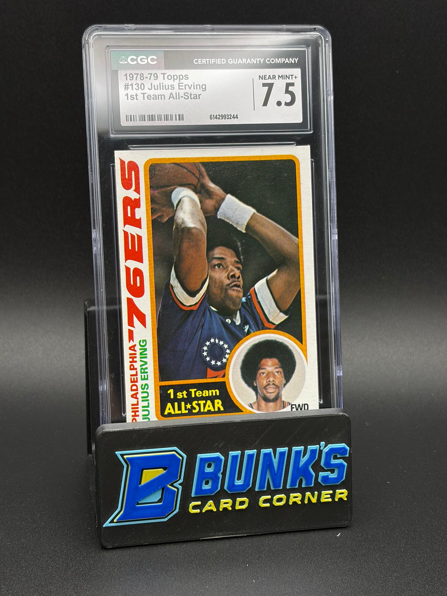 1978-79 Julius Erving 1st Team All Star Topps CGC 7.5