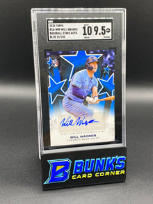 2025 Will Wagner Baseball Stars Auto. Blue 15/150 SGC 10/9.5