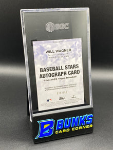2025 Will Wagner Baseball Stars Auto. Blue 15/150 SGC 10/9.5