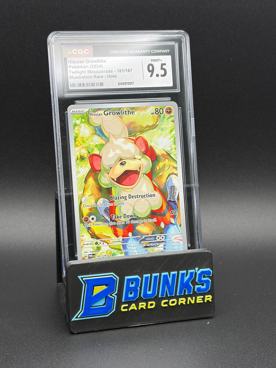 Hisuian Growlithe Illustration Rare Holo CGC 9.5