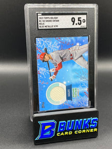 2023 Shohei Ohtani Relic Blue Metallic SGC 9.5