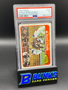 1965 World Series Game 3 Mantle's Clutch HR PSA 3