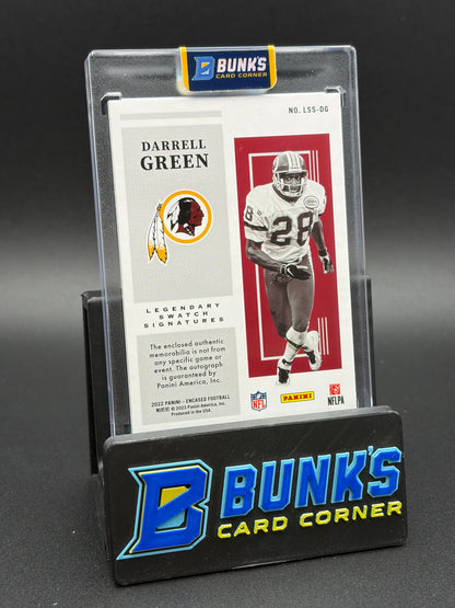 2022 Darrell Green Encased Legendary Swatch Signatures 5/5