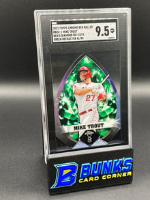 2022 Mike Trout Ben's Diamond Die-Cuts Green Ref. 41/99 SGC 9.5