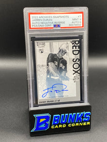 2022 Jarren Duran Auto-Negative Inverse PSA Auto. 9 Mint 9