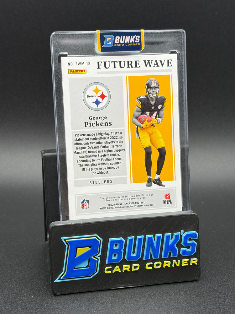 2022 George Pickens Panini Encased Future Wave Jersey Gold 3/25 RC