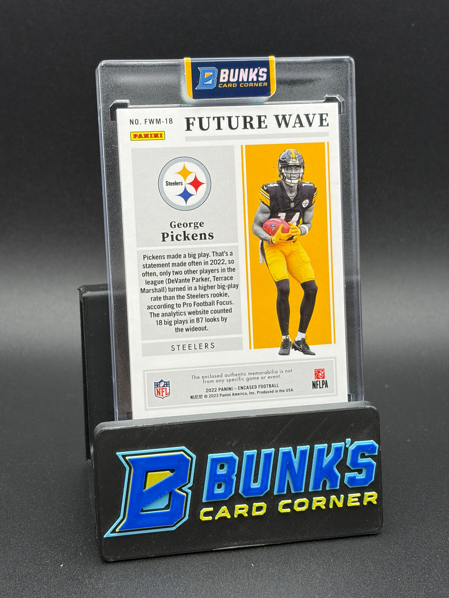 2022 George Pickens Panini Encased Future Wave Jersey Gold 3/25 RC
