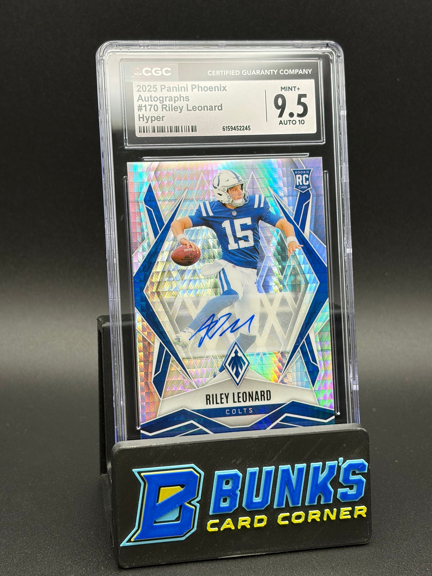 2025 Riley Leonard Hyper Auto Phoenix CGC 9.5 Auto 10 RC