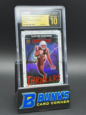 2025 TreVeyon Henderson White Thrillers Rookies & Stars CGC Pristine 10