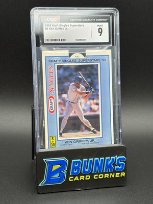 1993 Ken Griffey Jr Kraft Single Superstars CGC 9