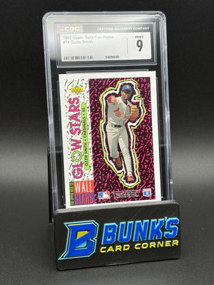 1993 Ozzie Smith Upper Deck Fun Packs CGC 9 HOF