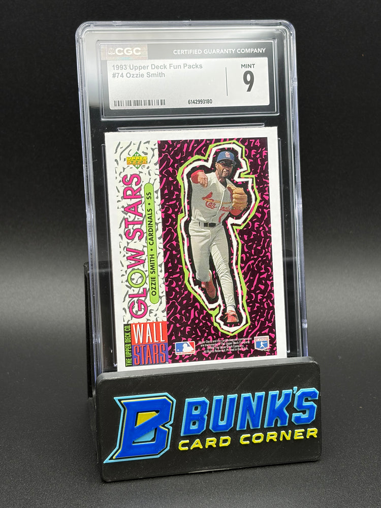 1993 Ozzie Smith Upper Deck Fun Packs CGC 9 HOF