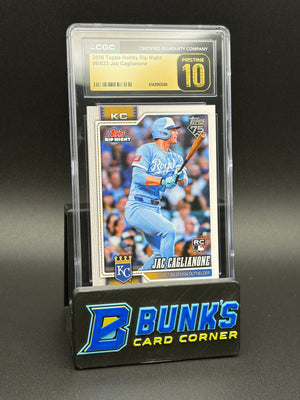 2026 Jac Caglianone Topps Hobby Rip Night CGC Pristine 10 RC