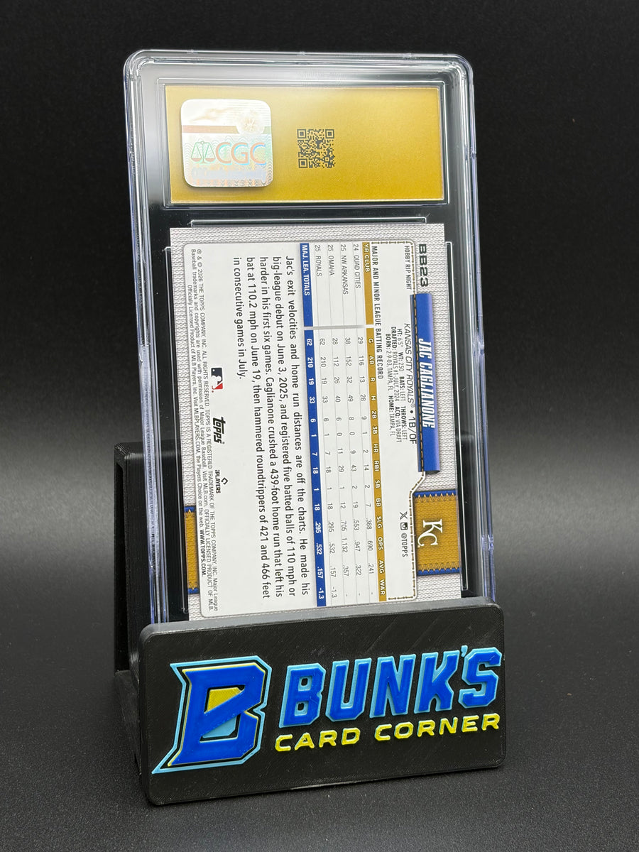 2026 Jac Caglianone Topps Hobby Rip Night CGC Pristine 10 RC