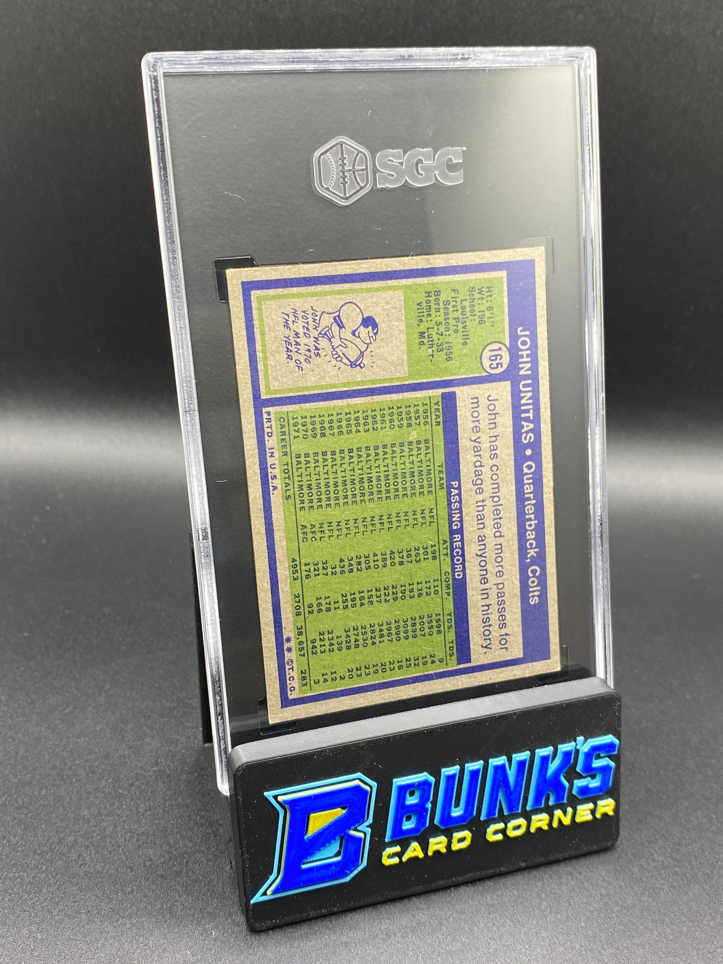 1972 Johnny Unitas SGC 7