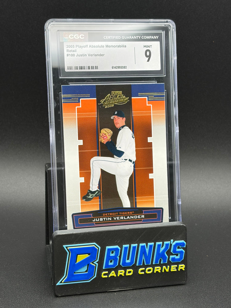 2005 Justin Verlander Retail Playoff Absolute Memorabilia CGC 9 RC