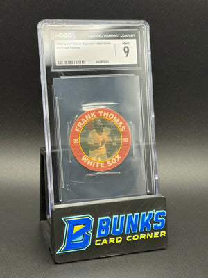 1992 Frank Thomas Score 7-Eleven Superstar Action Coin CGC 9