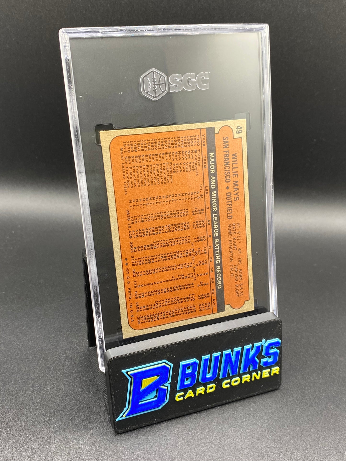 1972 Willie Mays SGC 6