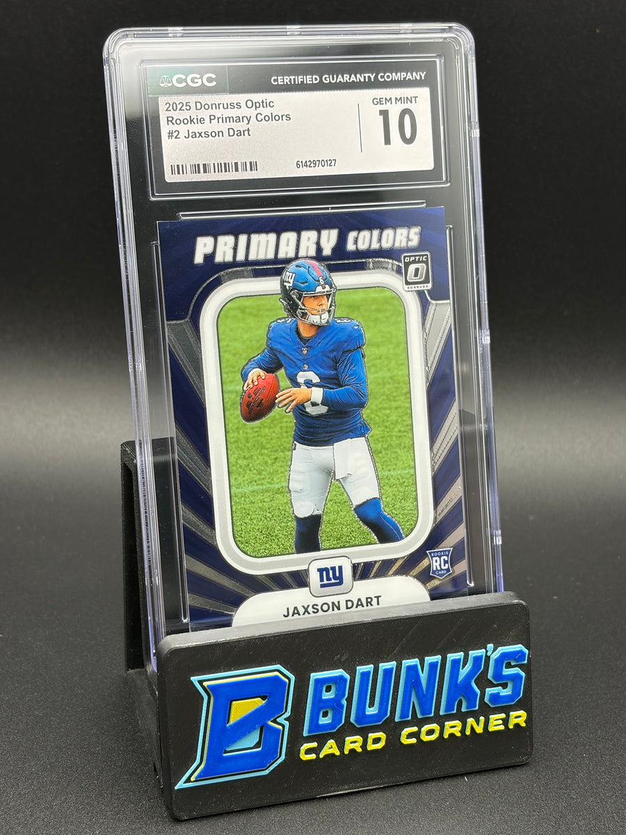 2025 Jaxson Dart Rookie Primary Colors Donruss Optic CGC 10 RC
