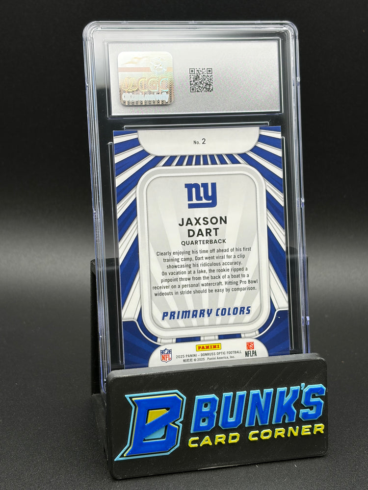 2025 Jaxson Dart Rookie Primary Colors Donruss Optic CGC 10 RC