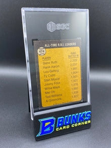 1973 Babe Ruth All-Time RBI Leader SGC 5