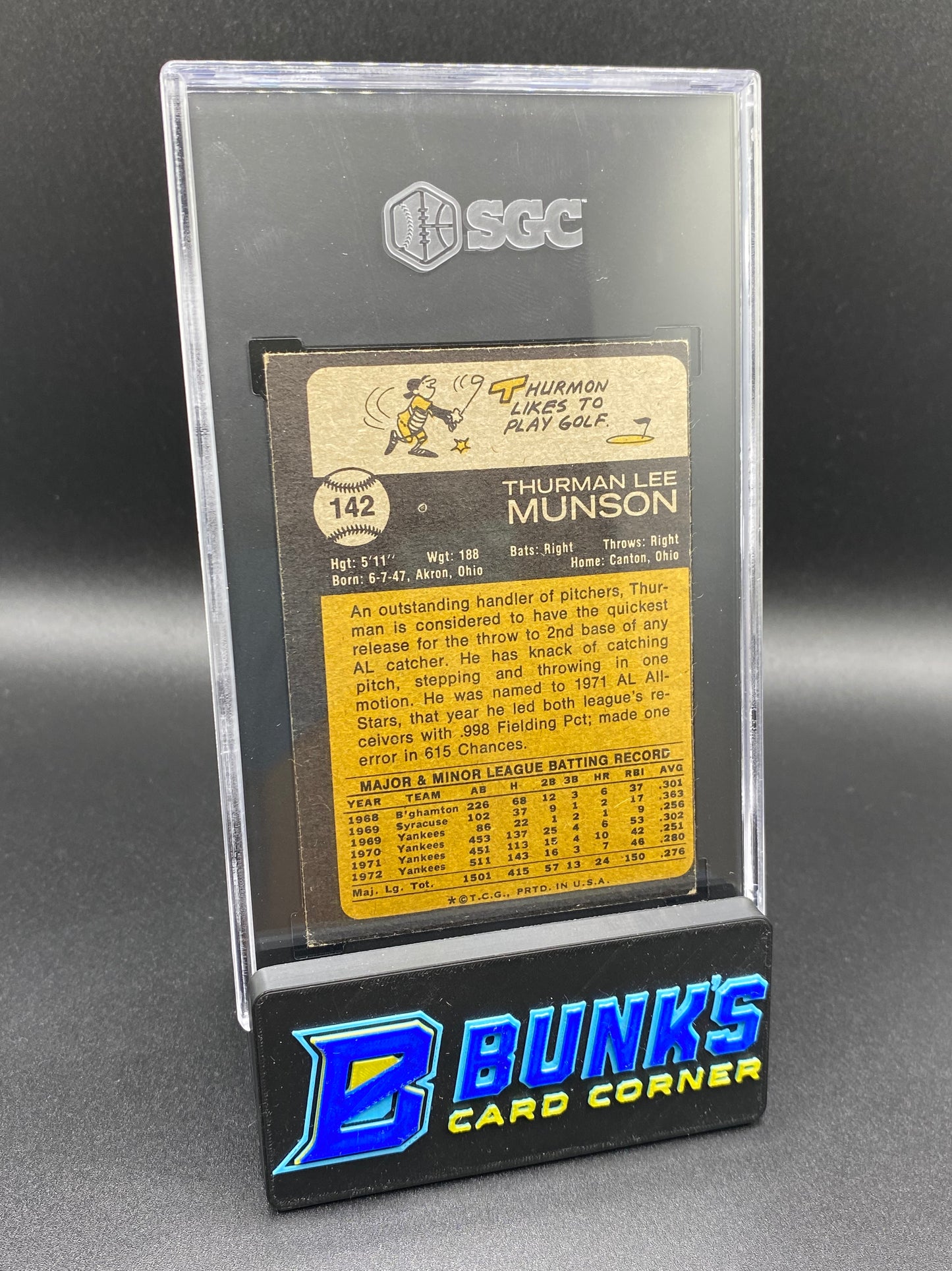 1973 Thurman Munson SGC 5.5