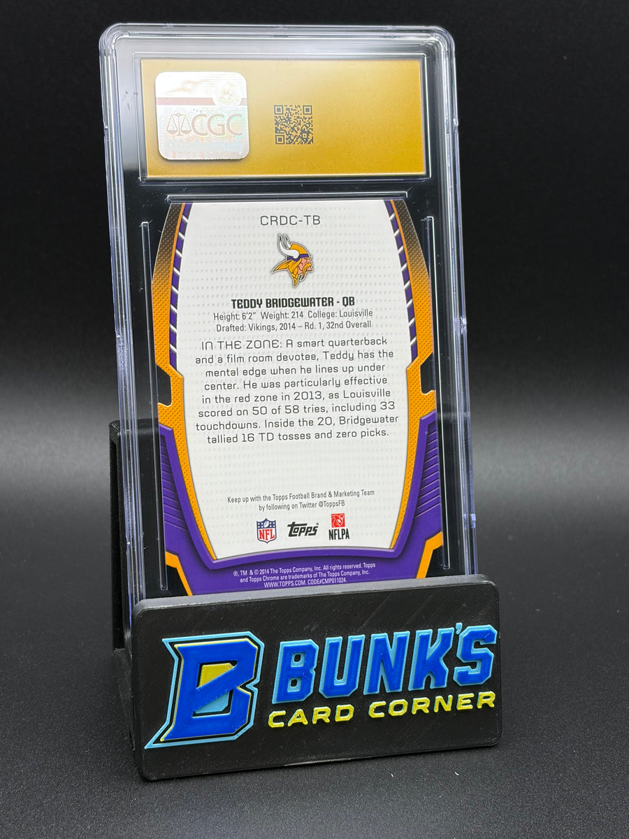 2014 Teddy Bridgewater Rookie Die Cuts Topps Chrome CGC Pristine 10 RC