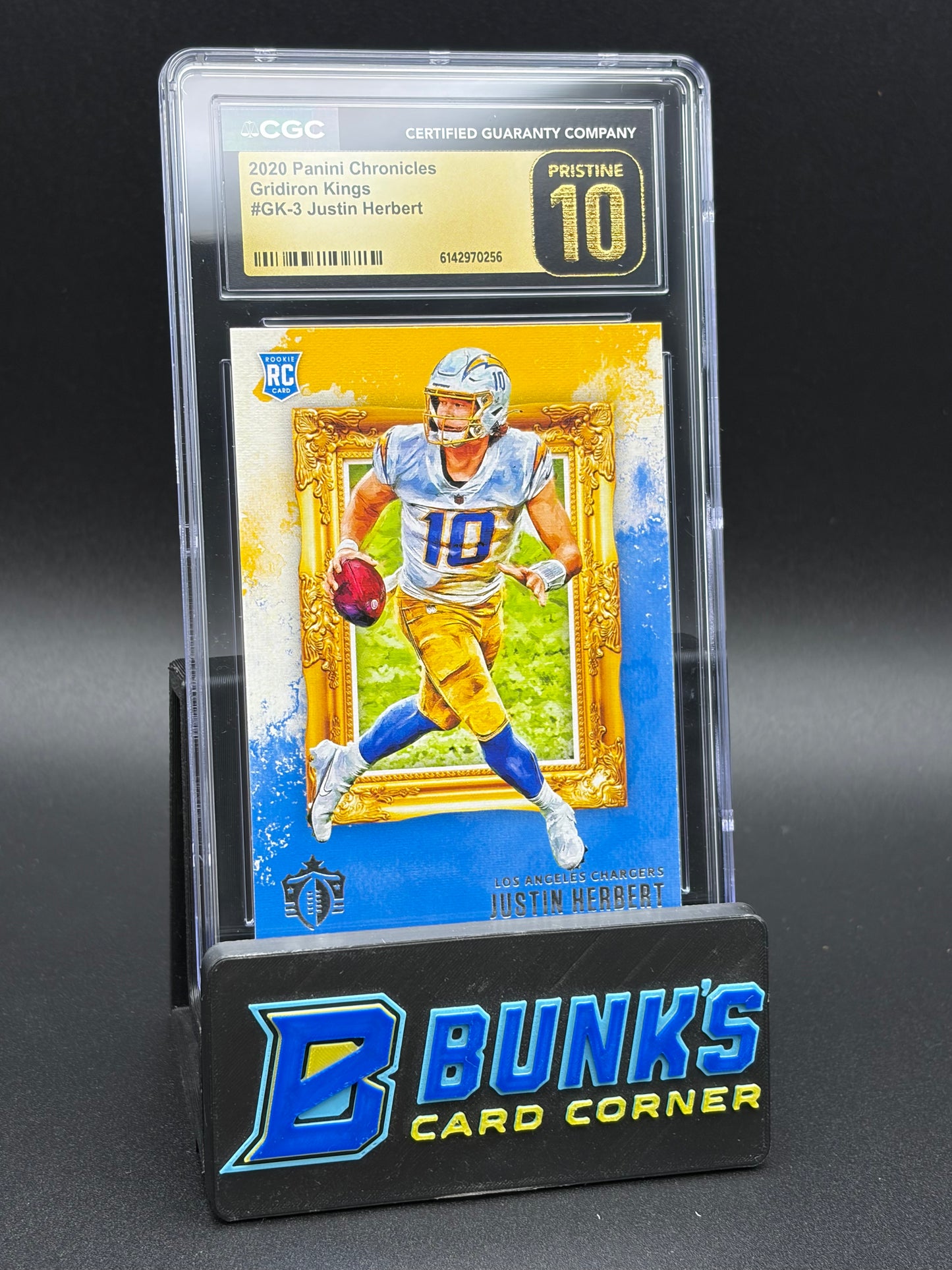 2020 Justin Herbert Gridiron Kings Panini Chronicles CGC Pristine 10 RC