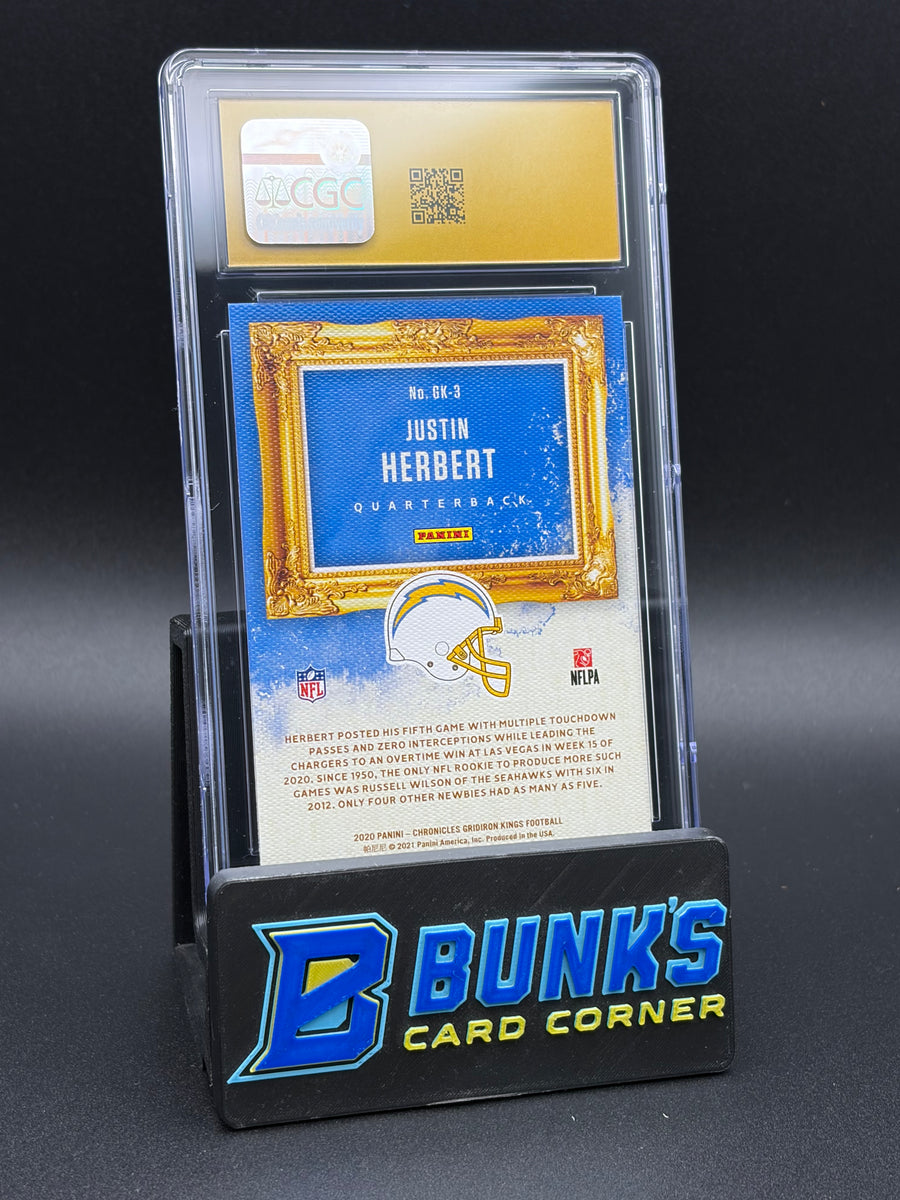 2020 Justin Herbert Gridiron Kings Panini Chronicles CGC Pristine 10 RC