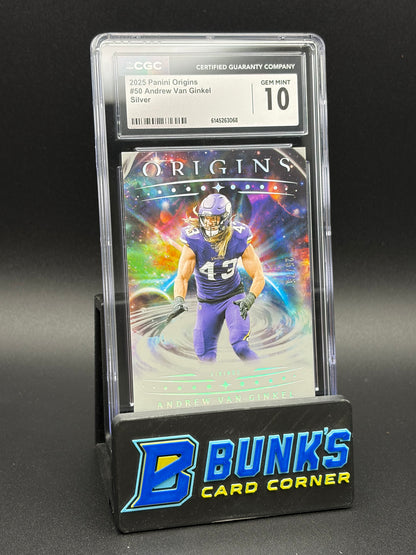 2025 Andrew Van Ginkel Silver Panini Origins CGC 10 25/75