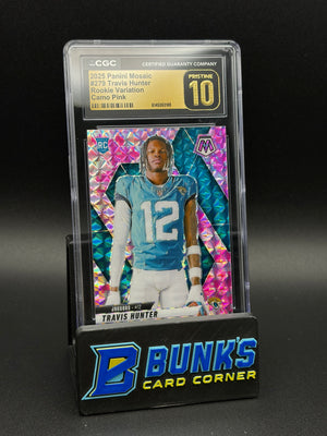 2025 Travis Hunter Camo Pink Rookie Variation Panini Mosaic CGC Pristine 10 RC