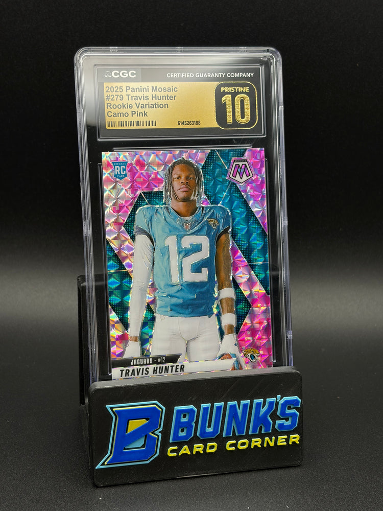 2025 Travis Hunter Camo Pink Rookie Variation Panini Mosaic CGC Pristine 10 RC