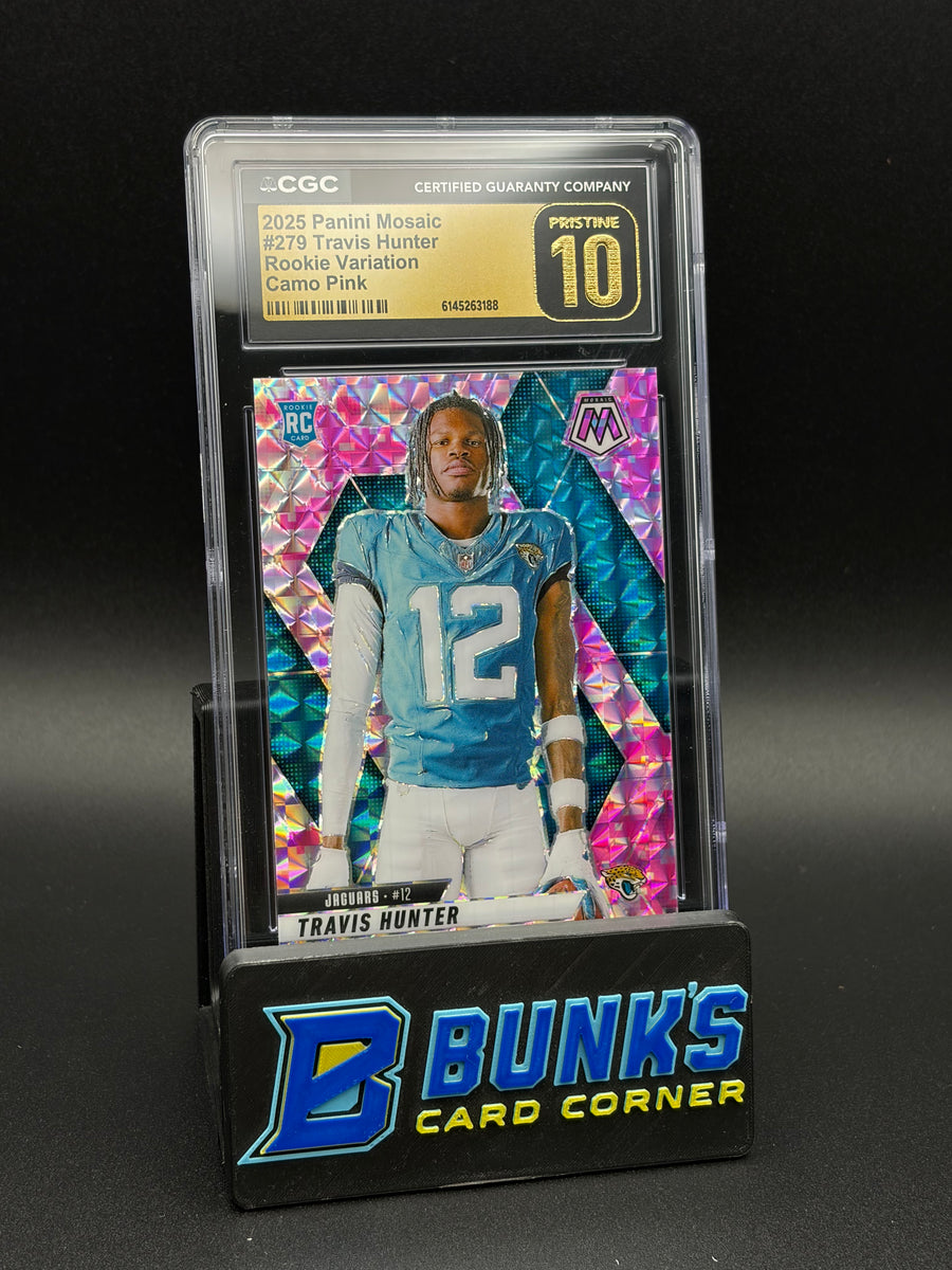 2025 Travis Hunter Camo Pink Rookie Variation Panini Mosaic CGC Pristine 10 RC