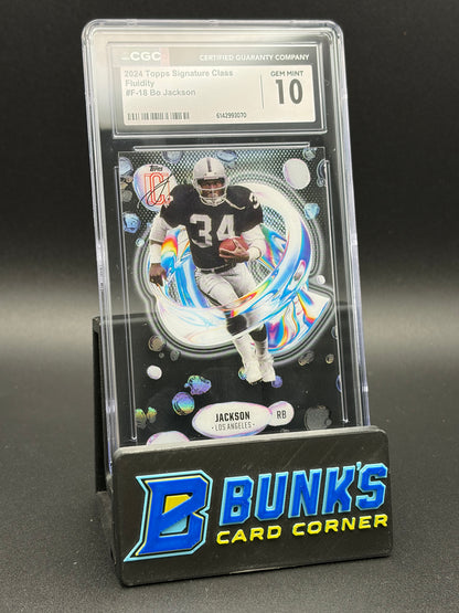 2024 Bo Jackson Fluidity Topps Signature Class CGC 10