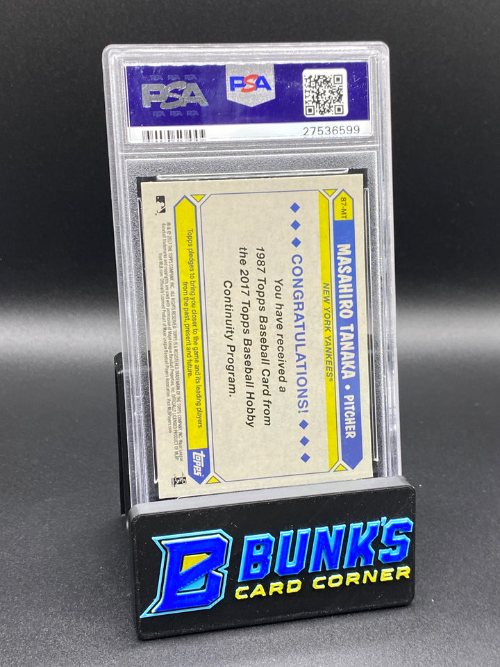 2017 Masahiro Tanaka Silver Pack Promo PSA 9