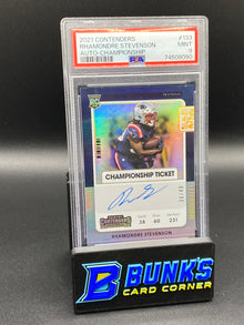 2021 Rhamondre Stevenson Auto-Championship PSA 9