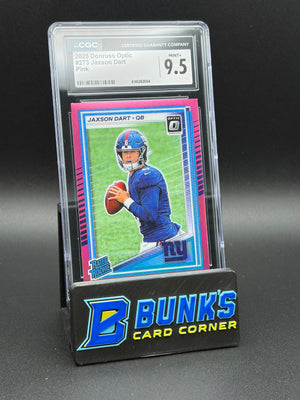 2025 Jaxson Dart Pink Donruss Optic CGC 9.5 RC