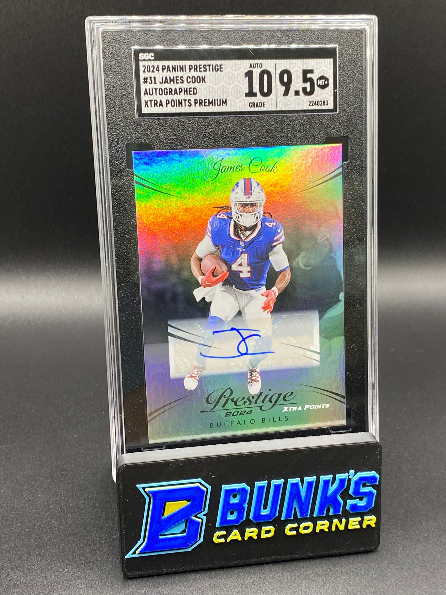 2024 James Cook Auto. Xtra Points Premium SGC 10/9.5