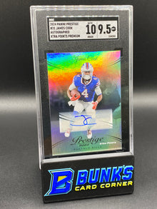 2024 James Cook Auto. Xtra Points Premium SGC 10/9.5