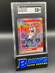 2024 Drake London One Hundred Prizm SGC 10