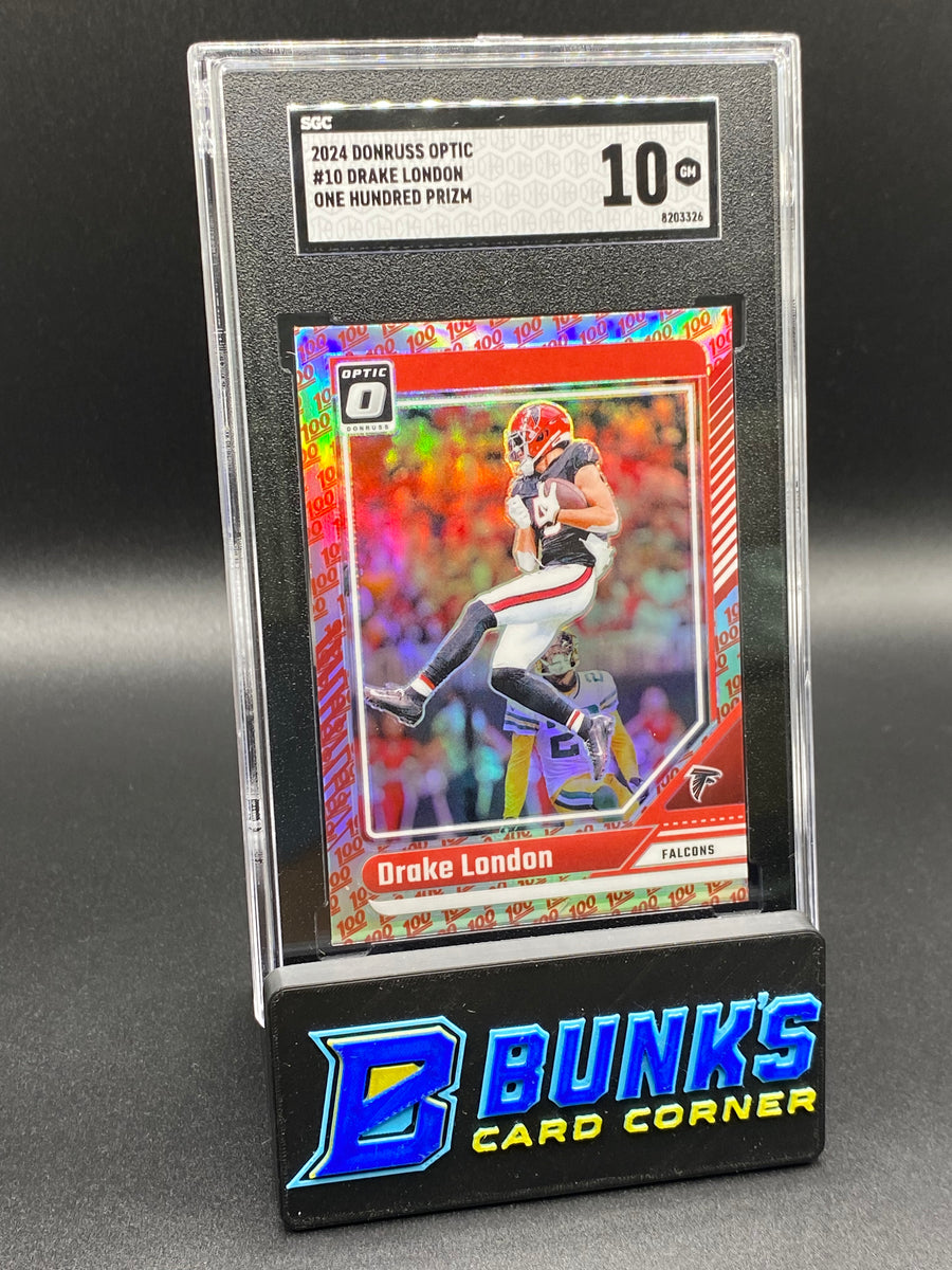 2024 Drake London One Hundred Prizm SGC 10