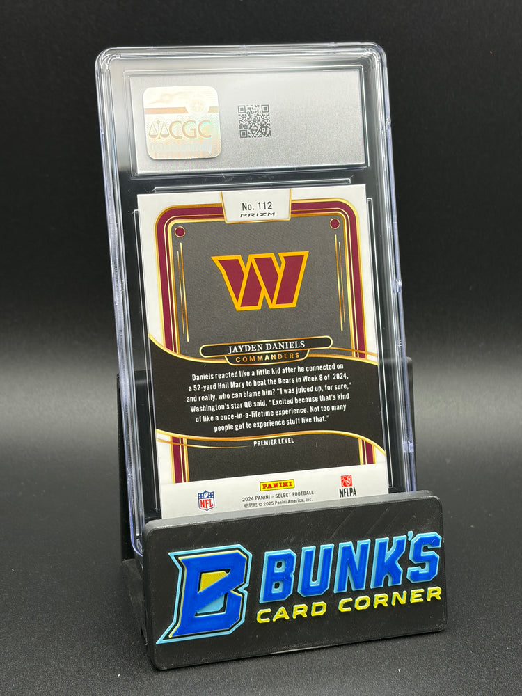 2024 Jayden Daniels Black & Orange Shock Select CGC 10 RC