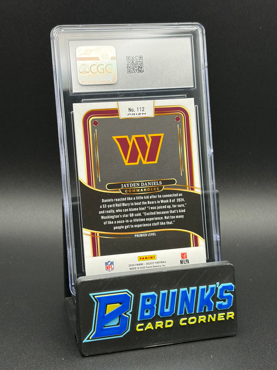 2024 Jayden Daniels Black & Orange Shock Select CGC 10 RC