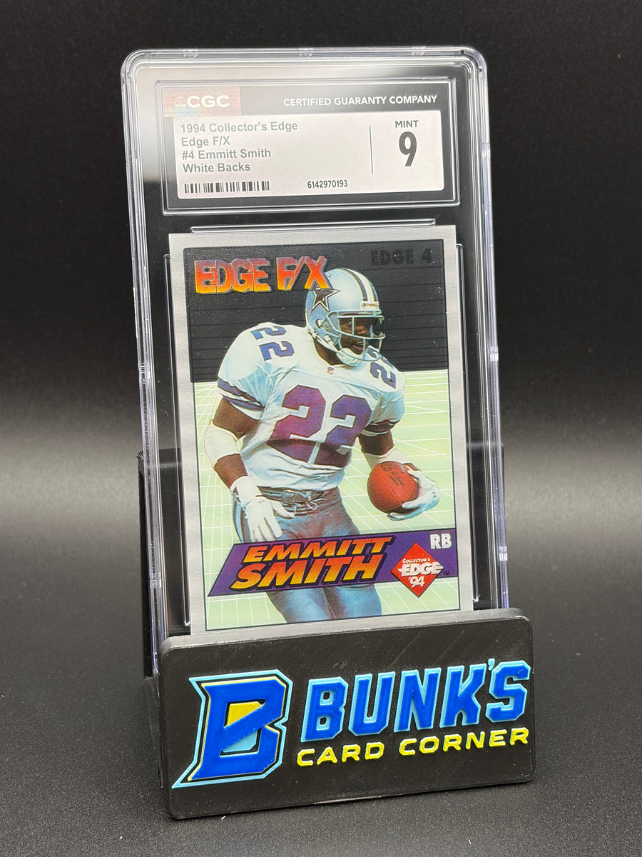 1994 Emmitt Smith White Backs Edge Collector's Edge CGC 9