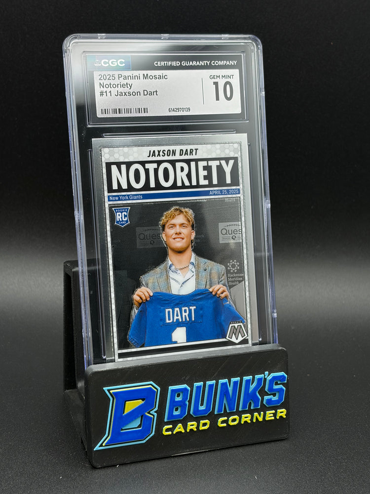 2025 Jaxson Dart Notoriety Panini Mosaic CGC 10 RC