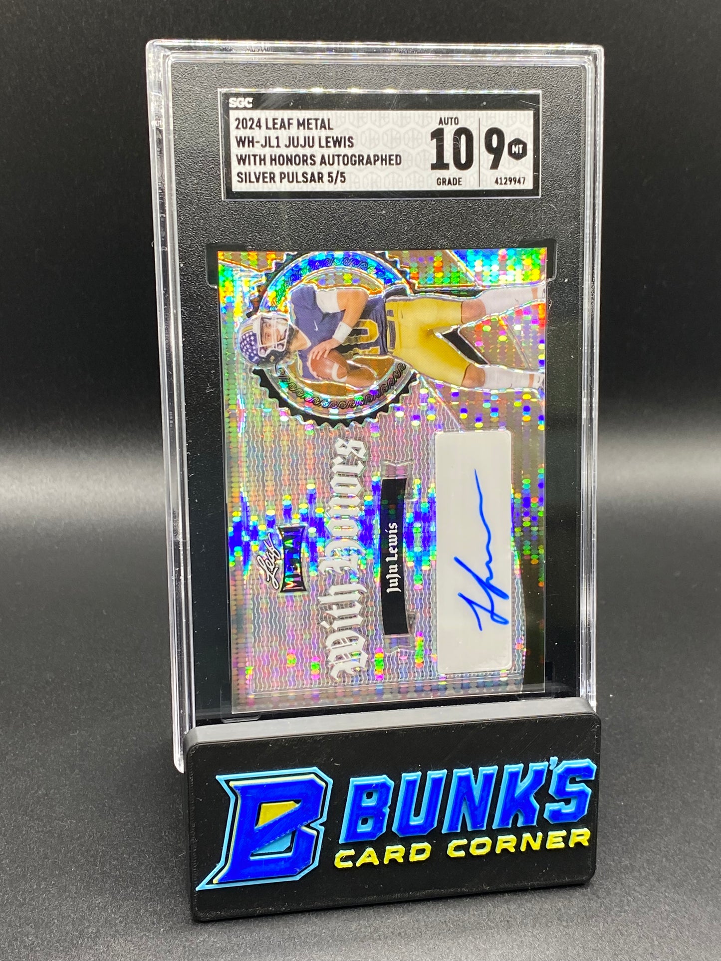 2024 Juju Lewis With Honors Auto. Silver Pulsar 5/5 SGC 10/9